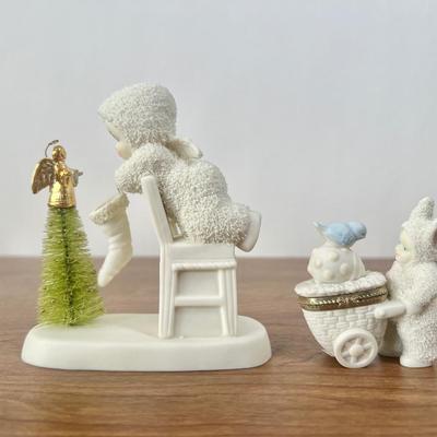LOT 26B: Department 56 Snowbabies - 2003 "It's All I Want for Christmas," Snowbunnies Trinket Box, 2004 "Friends...