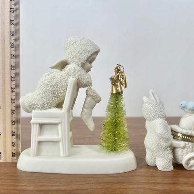 LOT 26B: Department 56 Snowbabies - 2003 "It's All I Want for Christmas," Snowbunnies Trinket Box, 2004 "Friends...