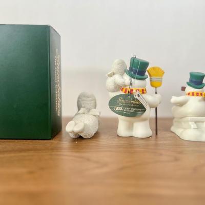 LOT 27B: Department 56 Snowbabies - Frosty the Snowman, NIB "Christmas Nutcracker" Ornament, Carolling Music Box & More