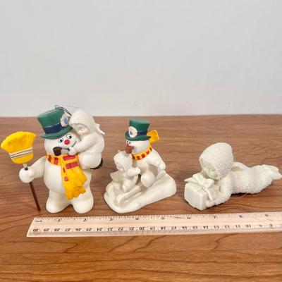 LOT 27B: Department 56 Snowbabies - Frosty the Snowman, NIB "Christmas Nutcracker" Ornament, Carolling Music Box & More