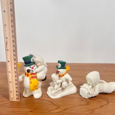 LOT 27B: Department 56 Snowbabies - Frosty the Snowman, NIB "Christmas Nutcracker" Ornament, Carolling Music Box & More