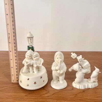 LOT 27B: Department 56 Snowbabies - Frosty the Snowman, NIB "Christmas Nutcracker" Ornament, Carolling Music Box & More