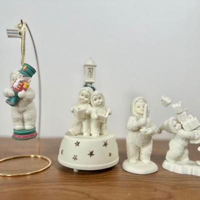 LOT 27B: Department 56 Snowbabies - Frosty the Snowman, NIB "Christmas Nutcracker" Ornament, Carolling Music Box & More