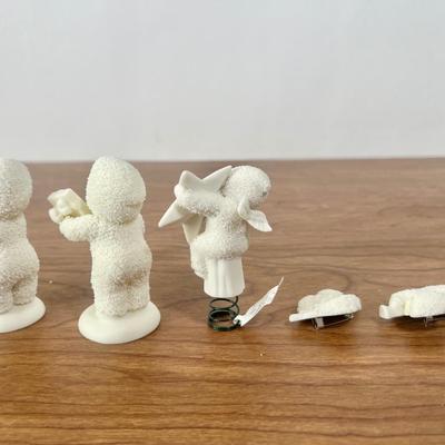 LOT 28B: Department 56 Snowbabies & Accessories - Starlight Games Flag, Miniature Figurines, Birthstone Figures, Pins, NIP Ornament...