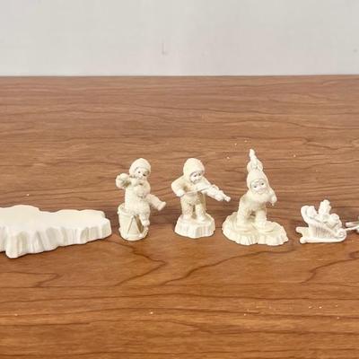 LOT 28B: Department 56 Snowbabies & Accessories - Starlight Games Flag, Miniature Figurines, Birthstone Figures, Pins, NIP Ornament...