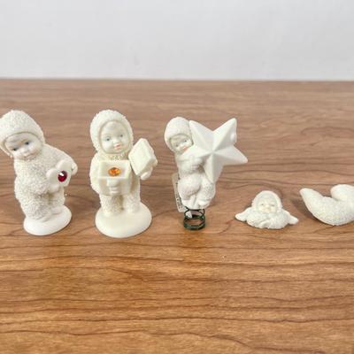 LOT 28B: Department 56 Snowbabies & Accessories - Starlight Games Flag, Miniature Figurines, Birthstone Figures, Pins, NIP Ornament...