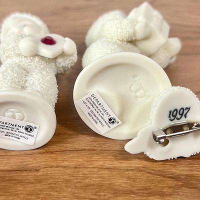 LOT 28B: Department 56 Snowbabies & Accessories - Starlight Games Flag, Miniature Figurines, Birthstone Figures, Pins, NIP Ornament...