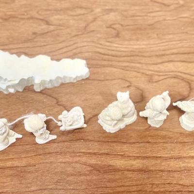 LOT 28B: Department 56 Snowbabies & Accessories - Starlight Games Flag, Miniature Figurines, Birthstone Figures, Pins, NIP Ornament...