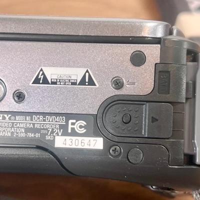 LOT 36B: Sony Handicam Digital Video Recorders - Models DCR-HC21 & DCR-DVD403 w/ Sony Camera Bags