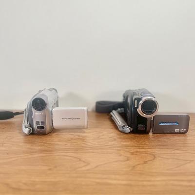 LOT 36B: Sony Handicam Digital Video Recorders - Models DCR-HC21 & DCR-DVD403 w/ Sony Camera Bags