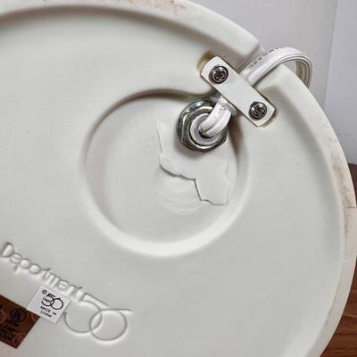 LOT 37B: Department 56 Snowbabies - 2000 "Ride the Wave" Dolphin Figure & Display Lamp