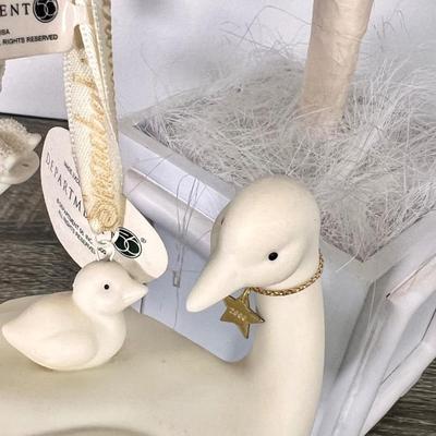 LOT 38B: LOT 38B: Department 56 Snowbabies Display Tree w/ Variety of Snowbaby Ornaments