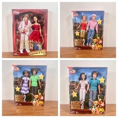 LOT 39B: 2007 Mattel Disney High School Musical & High School Musical 2 Couples 2-Pack Doll Sets