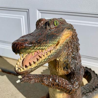 LOT 41 B: Dr. Gator USA Alligator Statue