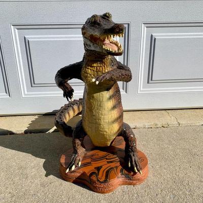 LOT 41 B: Dr. Gator USA Alligator Statue