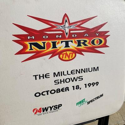 LOT 43 B: 1999 WCW Monday Nitro "The Millennium Shows" Event Chair