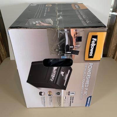 LOT 46 B: NIP Sealed Fellowes Powershred P-8C Cross Cut Paper Shredder Model #CRC34008