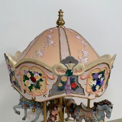 LOT 49 B: Musical Animated Carousel "Grandeur Noel" Carousel Collections