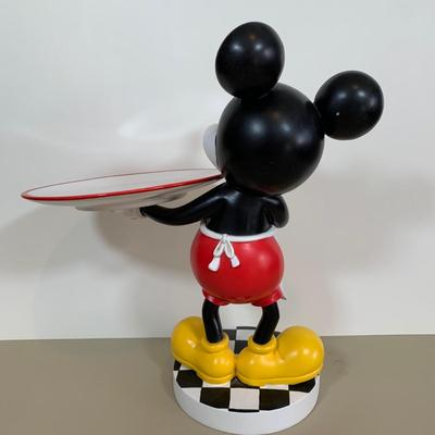 LOT 50 A: Disney's Mickey Mouse Waiter Serving Butler Statue