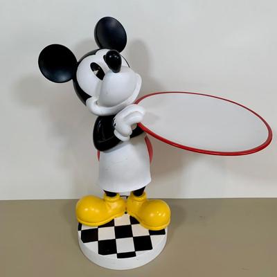LOT 50 A: Disney's Mickey Mouse Waiter Serving Butler Statue