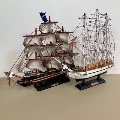 LOT 52 A: Model Ships "Constitution" & "Cutty Sark"