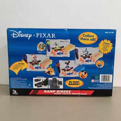 LOT 61 A: NIP Sealed Disney Pixar Mickey Mouse Ramp Riders Radio Control Skateboard