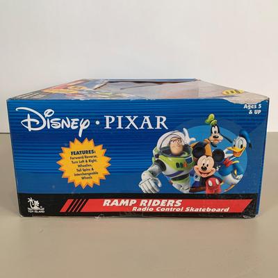LOT 61 A: NIP Sealed Disney Pixar Mickey Mouse Ramp Riders Radio Control Skateboard