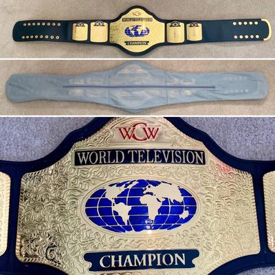 LOT 63 A: Figures Toy Co. 1999 WCW World Television Champion Replica Belt
