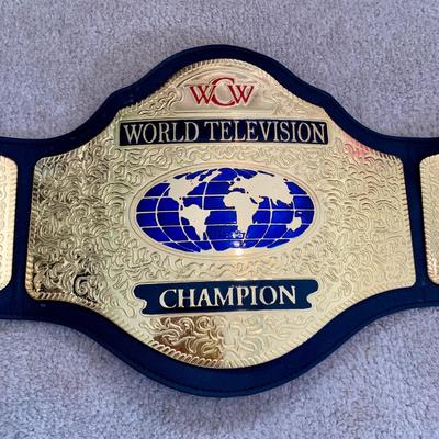 LOT 63 A: Figures Toy Co. 1999 WCW World Television Champion Replica Belt