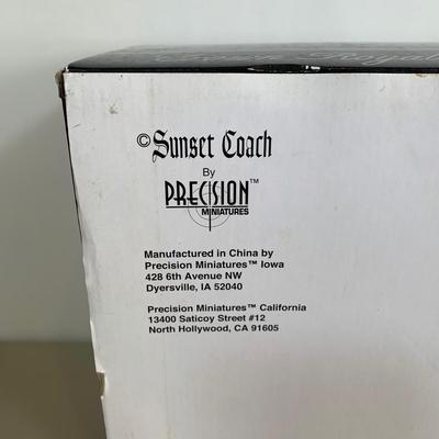 LOT 65 A: Sunset Coach by Precision Miniatures 1959 Cadillac Superior Crown Royale Landau Hearse 1:18 Scale Model #PMSC-01B