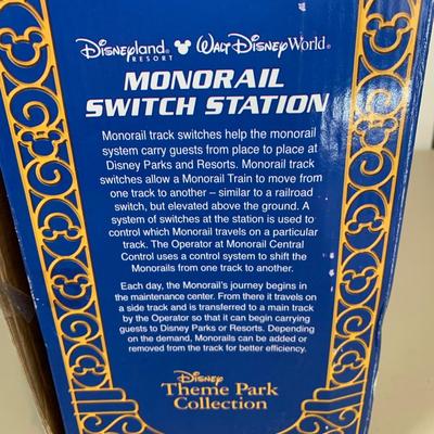 LOT 68 B: Walt Disney World Disneyland Resorts Monorail Switch Station Theme Park Collection