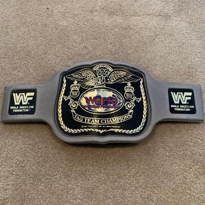 LOT 70 A: Children's Foam 1998 & 1999 Jakks WWF Replica Belts
