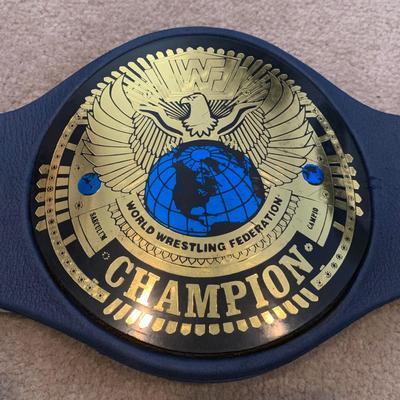 LOT 70 A: Children's Foam 1998 & 1999 Jakks WWF Replica Belts