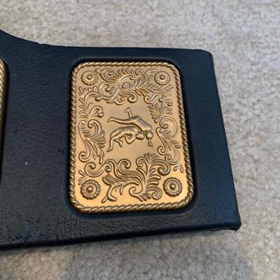 LOT 71 A: Children's Foam WCW & WWF Replica Belts