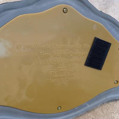 LOT 71 A: Children's Foam WCW & WWF Replica Belts