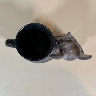 LOT 72 A: Disney Mickey Mouse Faux Marble Office Desk Set w/ NIP Pencils; Coaster, Pencil Holder, Tape Dispenser, & Stapler