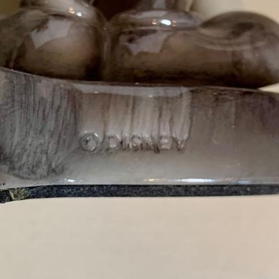 LOT 72 A: Disney Mickey Mouse Faux Marble Office Desk Set w/ NIP Pencils; Coaster, Pencil Holder, Tape Dispenser, & Stapler