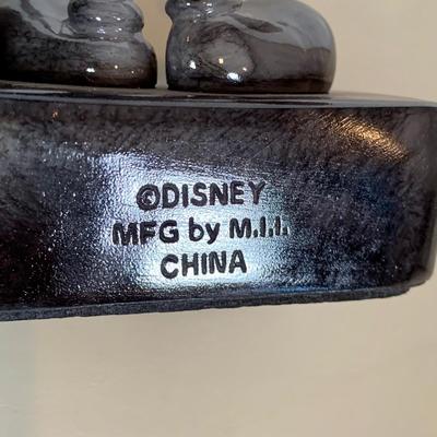 LOT 72 A: Disney Mickey Mouse Faux Marble Office Desk Set w/ NIP Pencils; Coaster, Pencil Holder, Tape Dispenser, & Stapler