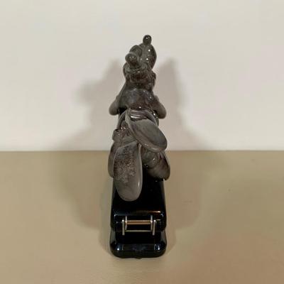 LOT 72 A: Disney Mickey Mouse Faux Marble Office Desk Set w/ NIP Pencils; Coaster, Pencil Holder, Tape Dispenser, & Stapler