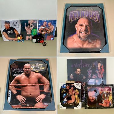 LOT 75 A: WWF Collection: Slam Cam, Posters, & More