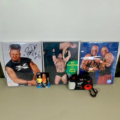 LOT 75 A: WWF Collection: Slam Cam, Posters, & More