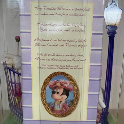 LOT 76 A: NIP Mattel Disney Collector Dolls: Bob Mackie Millennium Minnie Model #22476 & Very Victorian Minnie Model #26292