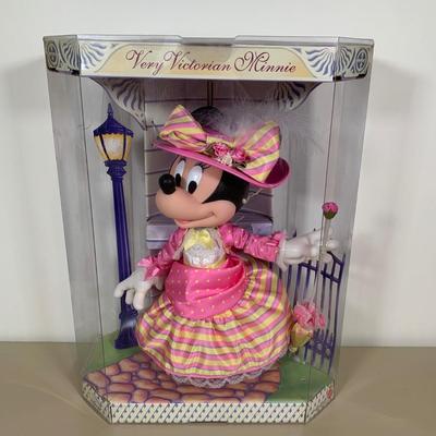 LOT 76 A: NIP Mattel Disney Collector Dolls: Bob Mackie Millennium Minnie Model #22476 & Very Victorian Minnie Model #26292