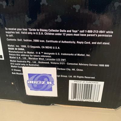 LOT 76 A: NIP Mattel Disney Collector Dolls: Bob Mackie Millennium Minnie Model #22476 & Very Victorian Minnie Model #26292