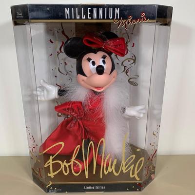 LOT 76 A: NIP Mattel Disney Collector Dolls: Bob Mackie Millennium Minnie Model #22476 & Very Victorian Minnie Model #26292