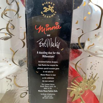 LOT 76 A: NIP Mattel Disney Collector Dolls: Bob Mackie Millennium Minnie Model #22476 & Very Victorian Minnie Model #26292