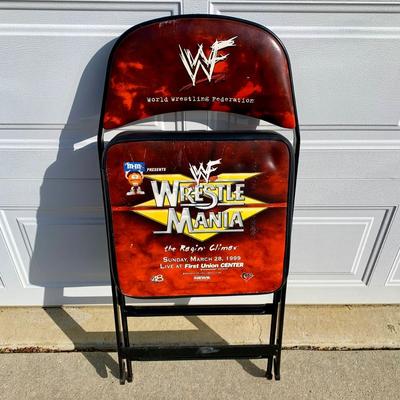 LOT 78 B: 1999 WWF Wrestle Mania "The Ragin' Climax" Event Chair