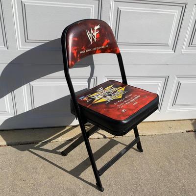 LOT 78 B: 1999 WWF Wrestle Mania "The Ragin' Climax" Event Chair