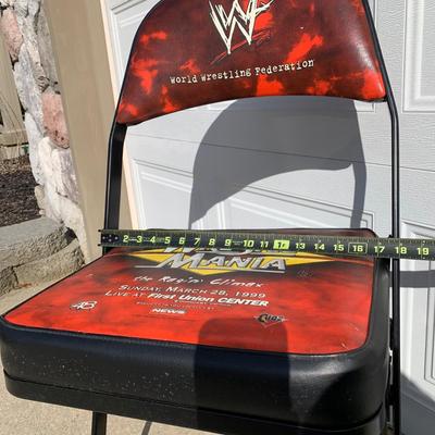 LOT 78 B: 1999 WWF Wrestle Mania "The Ragin' Climax" Event Chair