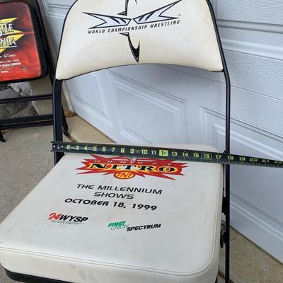 LOT 79 B: 1999 WCW Monday Nitro "The Millennium Shows" Event Chair